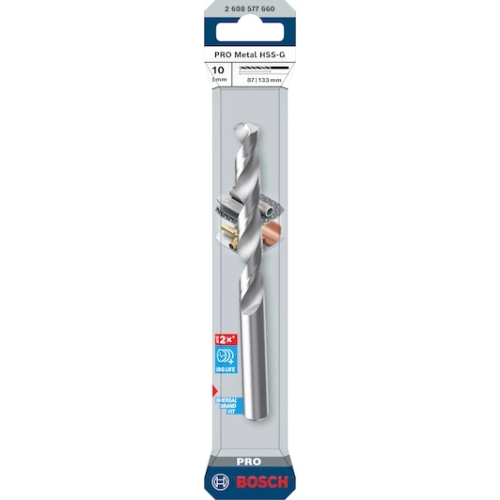Vrták do kovu PRO Metal HSS-G 10x87x133 mm Bosch 2.608.577.660