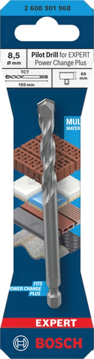 Obrázek produktu Středicí vrták pro EXPERT Power Change Plus Ø 8,5 TCT 60x105 mm Bosch 2.608.901.968 0