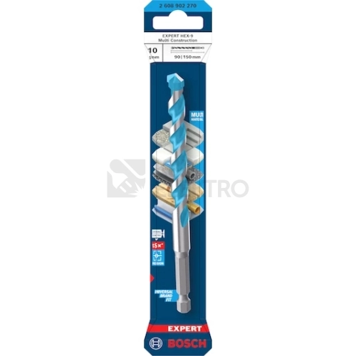 Vrták EXPERT HEX-9 Multi Construction 10x90x150 mm Bosch 2.608.902.270
