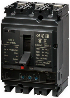 Jistič ETI NBS-E 100/3L 100A 3P 004673041