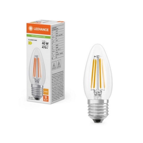 LED žárovka E27 LEDVANCE Filament CL B FIL 3,4W (40W) teplá bílá (2700K) (obrázek 4)