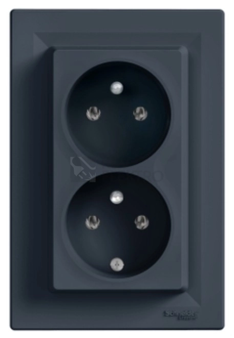 Obrázek produktu Schneider Electric Asfora dvojzásuvka antracit EPH9800171 0