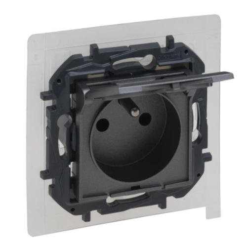 Legrand Niloé Step zásuvka IP44 ocel 863436B