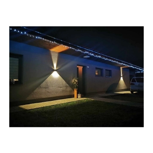 Venkovní nástěnné LED svítidlo MANTRA DAVOS černá 3000K IP54 2x6W stmívatelné (obrázek 7)