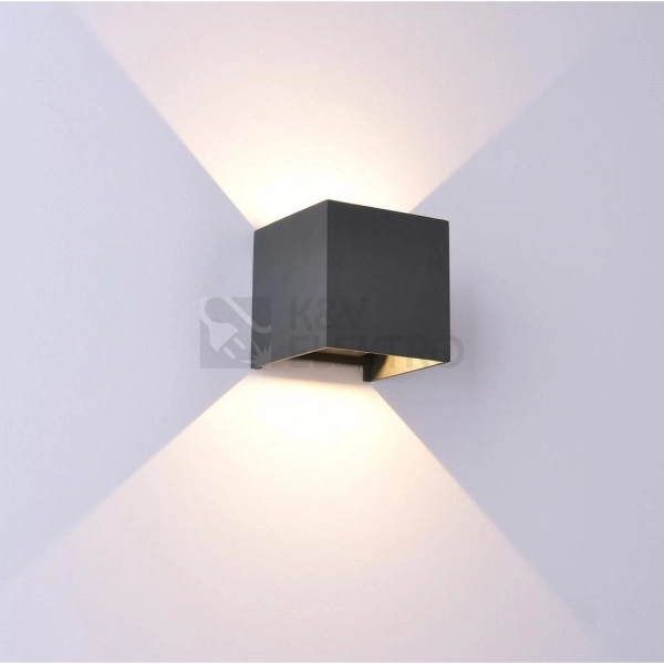Obrázek produktu Venkovní nástěnné LED svítidlo MANTRA DAVOS černá 3000K IP54 2x6W stmívatelné 1