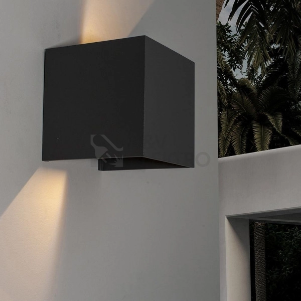 Obrázek produktu Venkovní nástěnné LED svítidlo MANTRA DAVOS černá 3000K IP54 2x6W stmívatelné 2