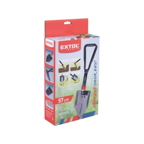 Lopatka-motyčka skládací 57cm šířka 15cm EXTOL PREMIUM 8877031 (obrázek 5)