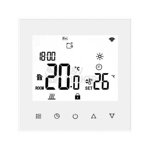 Obrázek produktu WiFi termostat ELEKTROBOCK PT740W-NP bílý 4