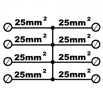 Distribuční blok ETI EDBJ-4x25-4x25 šedá 001102428 (obrázek 3)