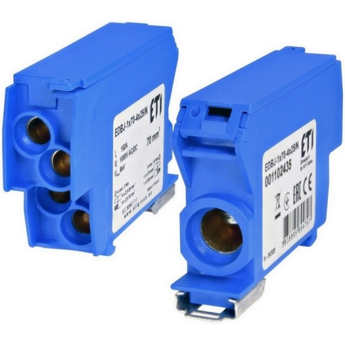 Distribuční blok ETI EDBJ-1x70-4x25/N modrá 001102435