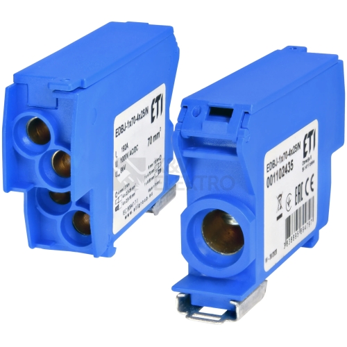 Distribuční blok ETI EDBJ-1x70-4x25/N modrá 001102435