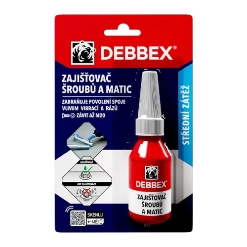Den Braven zajišťovač šroubů a matic 10ml 50705RL