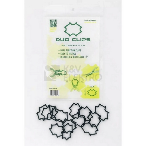 Obrázek produktu Kabelová příchytka DUOCLIPS šířka drážky 22-50mm (100ks) 4