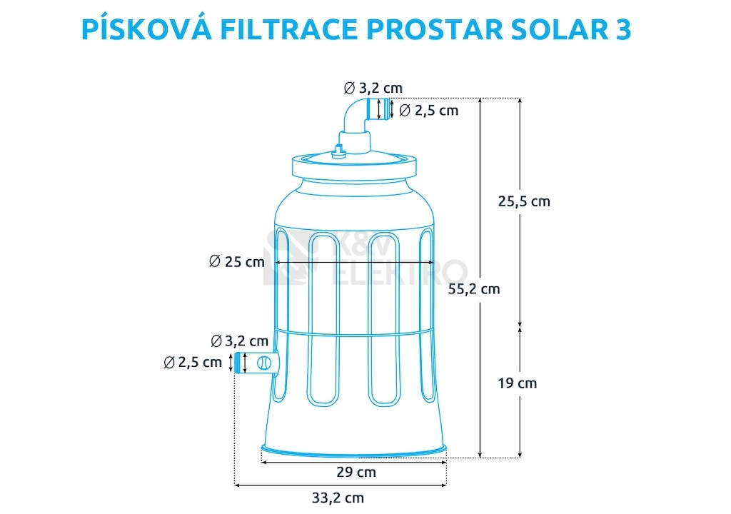 Obrázek produktu Filtrace bazénová ProStar Solar 3 3m3/h Marimex 10604350 7