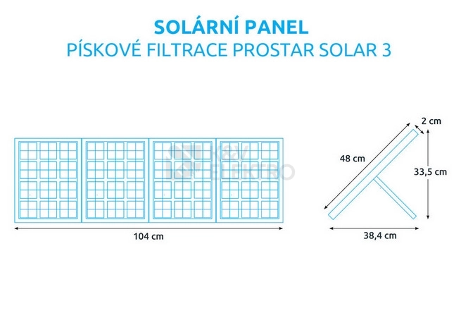Obrázek produktu Filtrace bazénová ProStar Solar 3 3m3/h Marimex 10604350 8