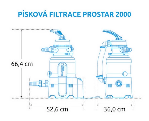 Filtrace písková ProStar 2000 (bez hadic) Marimex 10604352 (obrázek 4)