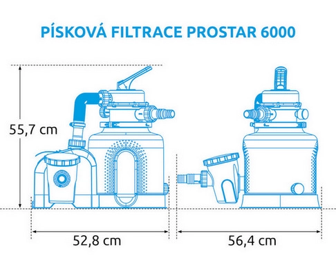 Filtrace písková ProStar 6000 (bez hadic) Marimex 10604354 (obrázek 3)