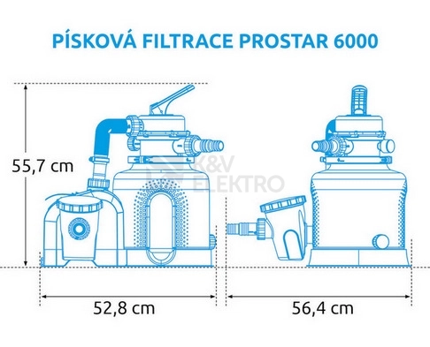 Obrázek produktu Filtrace písková ProStar 6000 (bez hadic) Marimex 10604354 2