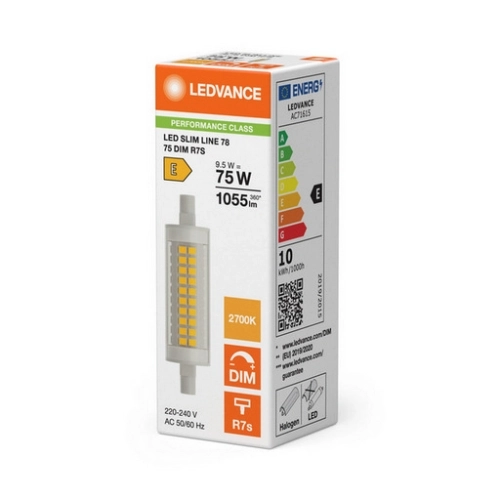 LED žárovka R7s 78mm LEDVANCE SLIM LINE 9,5W (75W) teplá bílá (2700K) stmívatelná (obrázek 4)