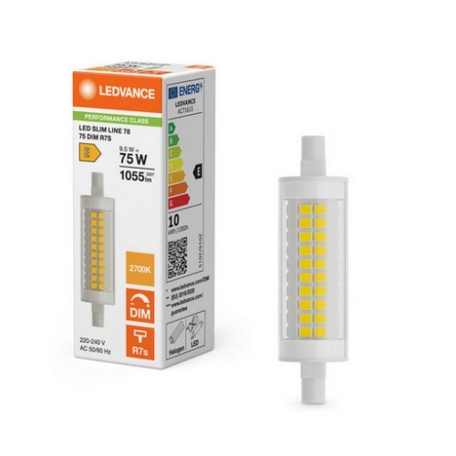 LED žárovka R7s 78mm LEDVANCE SLIM LINE 9,5W (75W) teplá bílá (2700K) stmívatelná (obrázek 6)