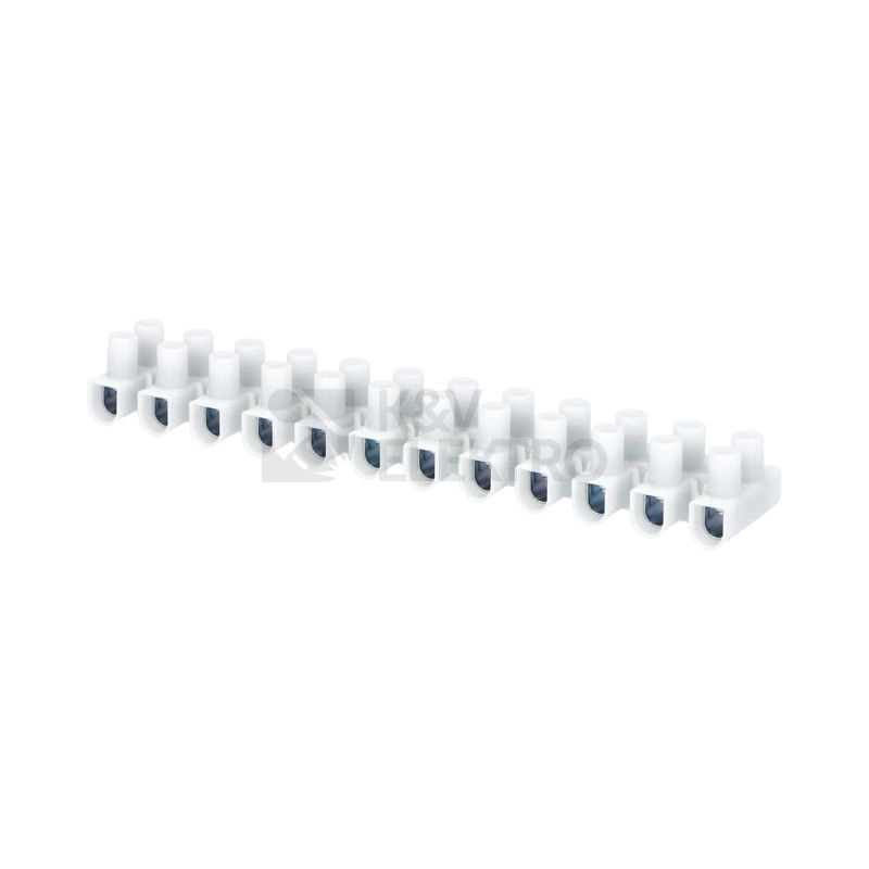 Obrázek produktu Svorkovnice lámací pozink PA4U 12x2,5-10mm2 bílá (čokoláda) 1100105 0