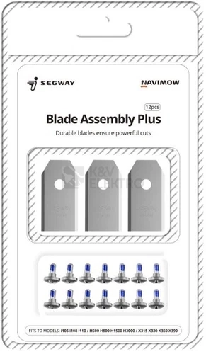 Obrázek produktu Náhradní nože SEGWAY Navimow Assembly Plus 12ks 0