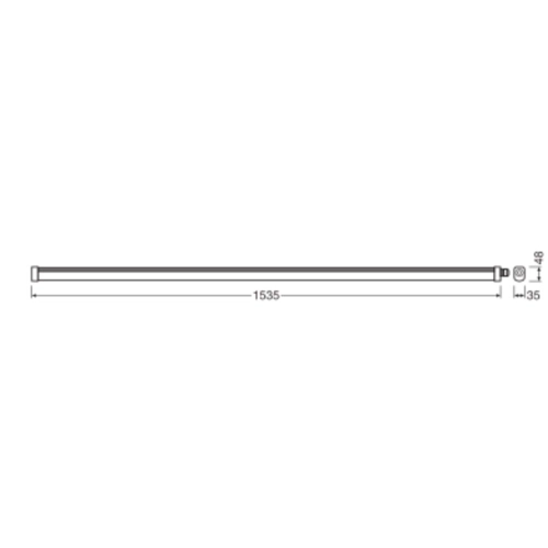 Zářivka LEDVANCE Damp Proof Slim Value 1500mm 39W/6500K studená bílá IP65 (obrázek 4)