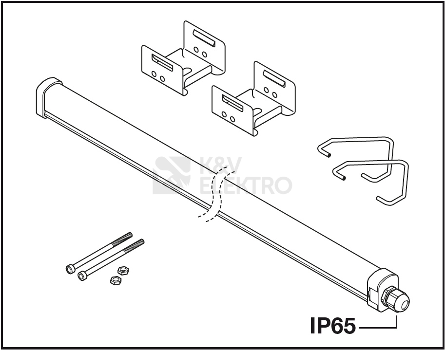 Obrázek produktu Zářivka LEDVANCE Damp Proof Slim Value 1500mm 39W/6500K studená bílá IP65 2
