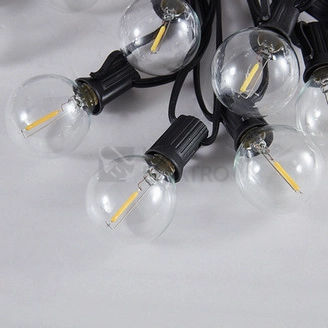 Obrázek produktu LED venkovní řetěz s žárovkami 25 žárovek 15m+5m 750lm teplá bílá WO794-1 2