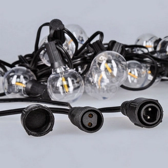 Obrázek produktu LED venkovní řetěz s žárovkami 25 žárovek 15m+5m 750lm teplá bílá WO794-1 3