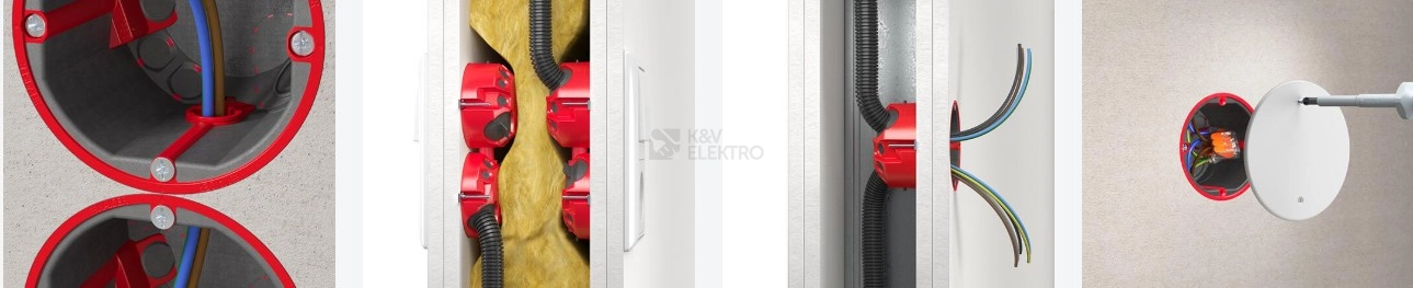 Obrázek produktu  Protipožární krabice do sádrokartonu KAISER HWD 68+ 9464-03 hluboká 4
