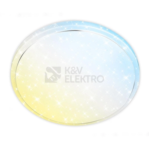 Stropní LED svítidlo BRILONER Star A průměr 48cm 19,5W stmívatelné dálkovým ovladačem CCT bílé 3869016