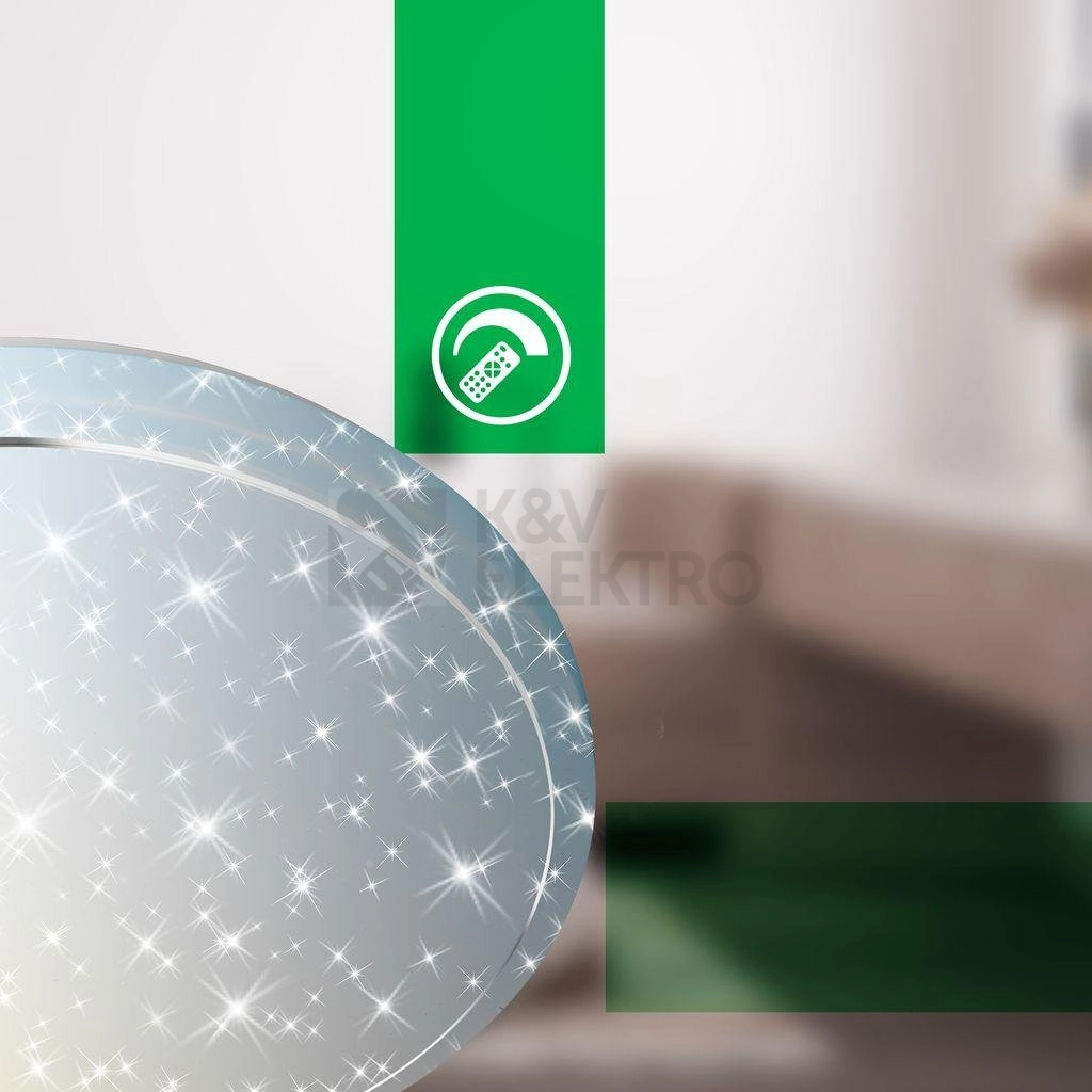 Obrázek produktu Stropní LED svítidlo BRILONER Star A průměr 48cm 19,5W stmívatelné dálkovým ovladačem CCT bílé 3869016 6