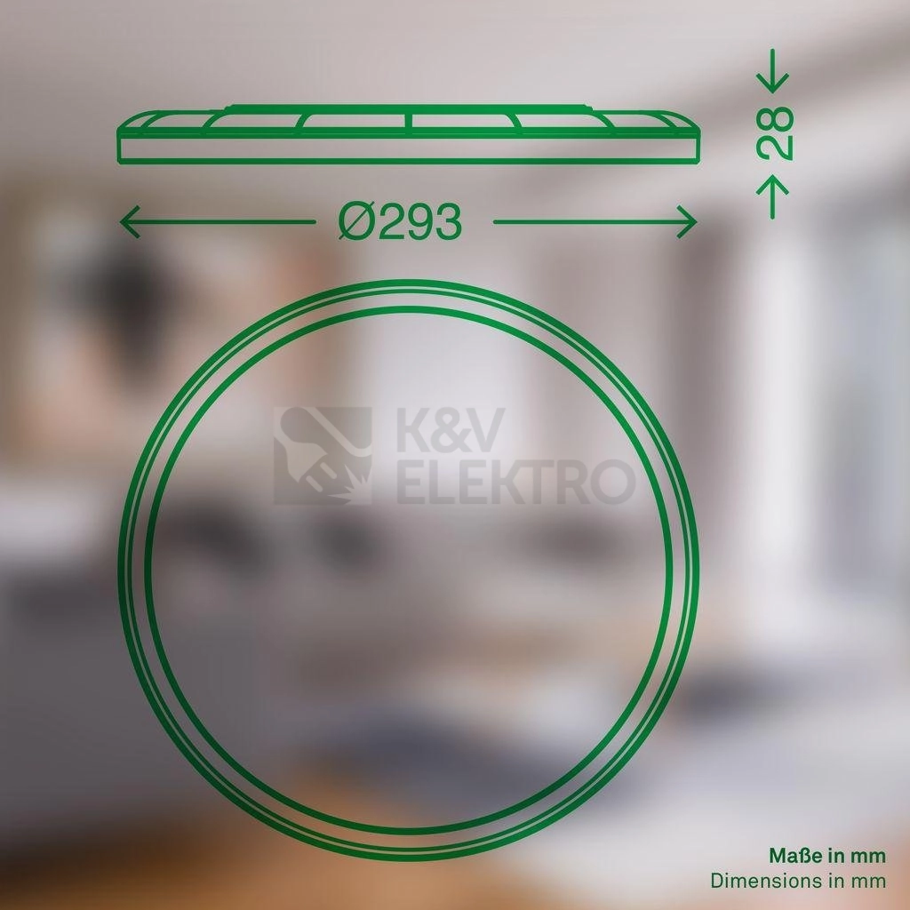 Obrázek produktu LED svítidlo BRILONER Tava A průměr 29,3cm 11W stmívatelné CCT bílé 3883016 1