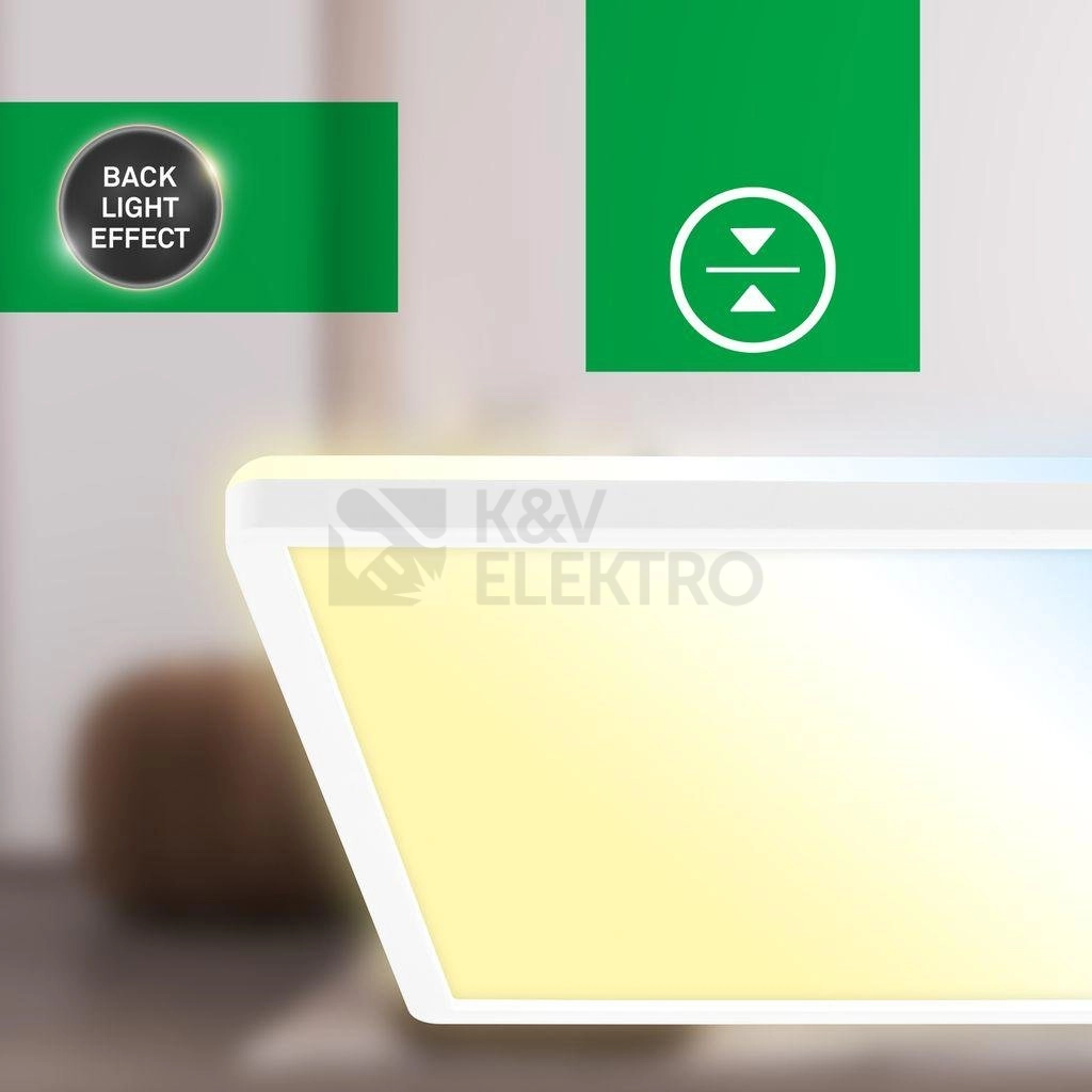 Obrázek produktu LED svítidlo BRILONER Tava A 42x42cm 14W stmívatelné CCT bílé 3886016 2