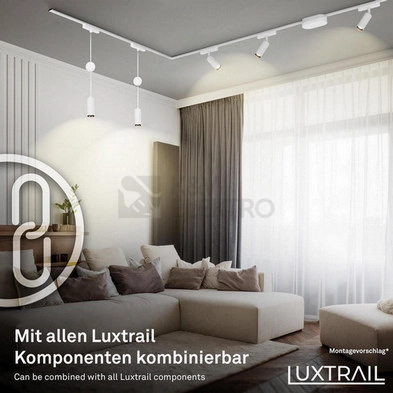 Obrázek produktu Startovací sada lištový systém BRILONER 200cm 2x 48V lišta 4 LED spoty s trafem bílá 8025046 4