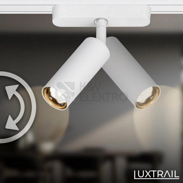 Obrázek produktu Startovací sada lištový systém BRILONER 200cm 2x 48V lišta 4 LED spoty s trafem bílá 8025046 8
