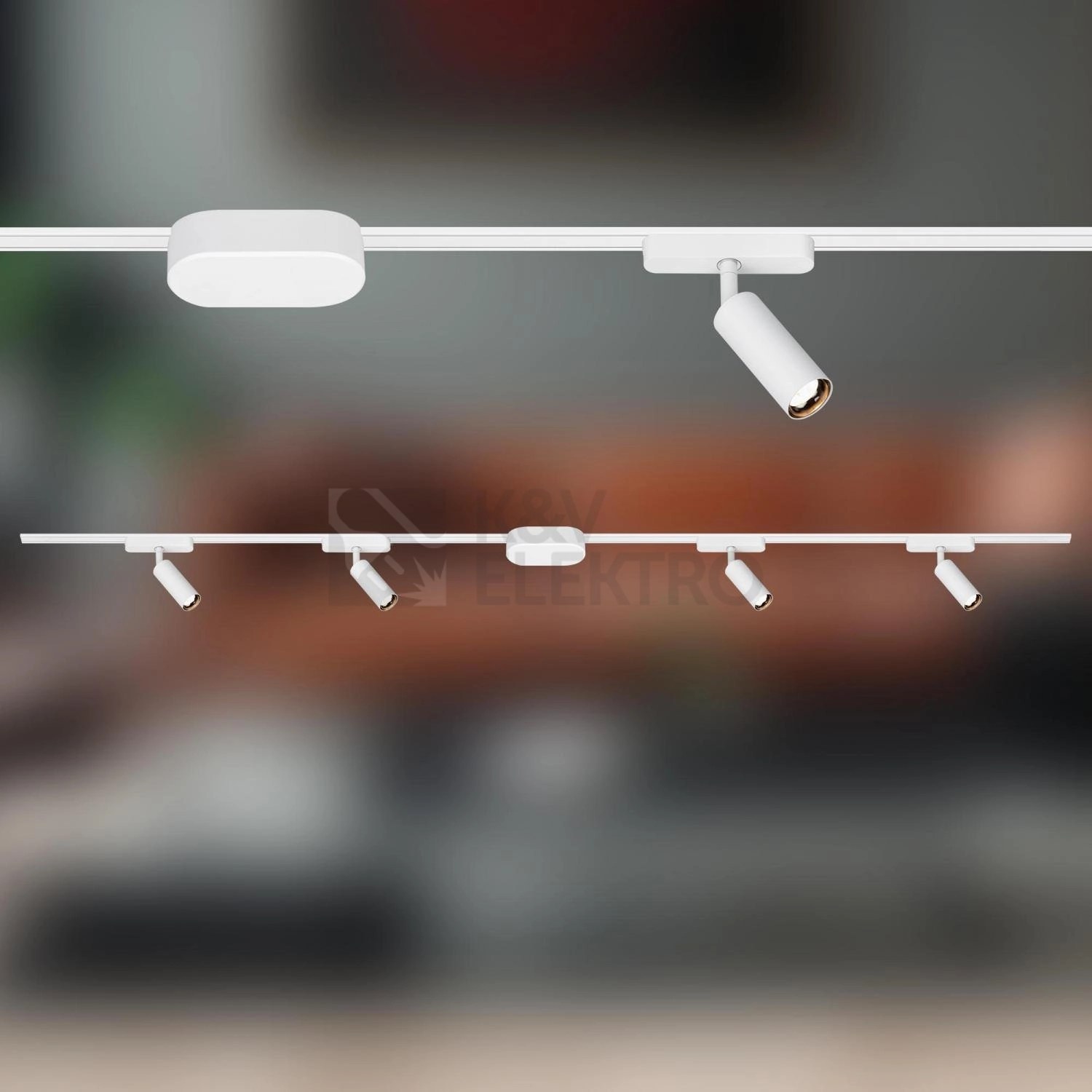Obrázek produktu Startovací sada lištový systém BRILONER 200cm 2x 48V lišta 4 LED spoty s trafem bílá 8025046 9