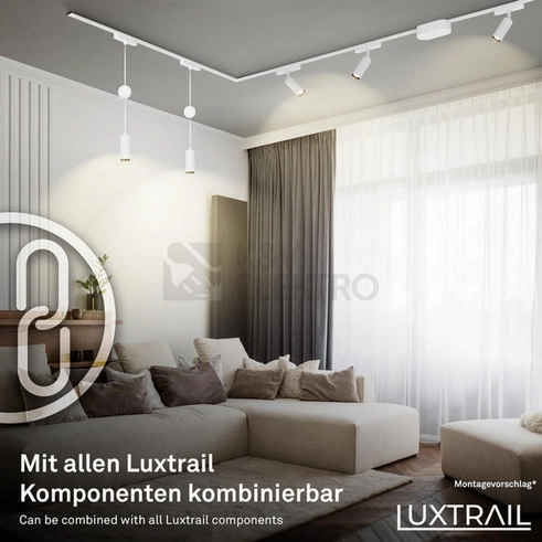 Obrázek produktu Lištový systém BRILONER Luxtrail prodlužovací sada 2x LED spoty bílá 8026026 4