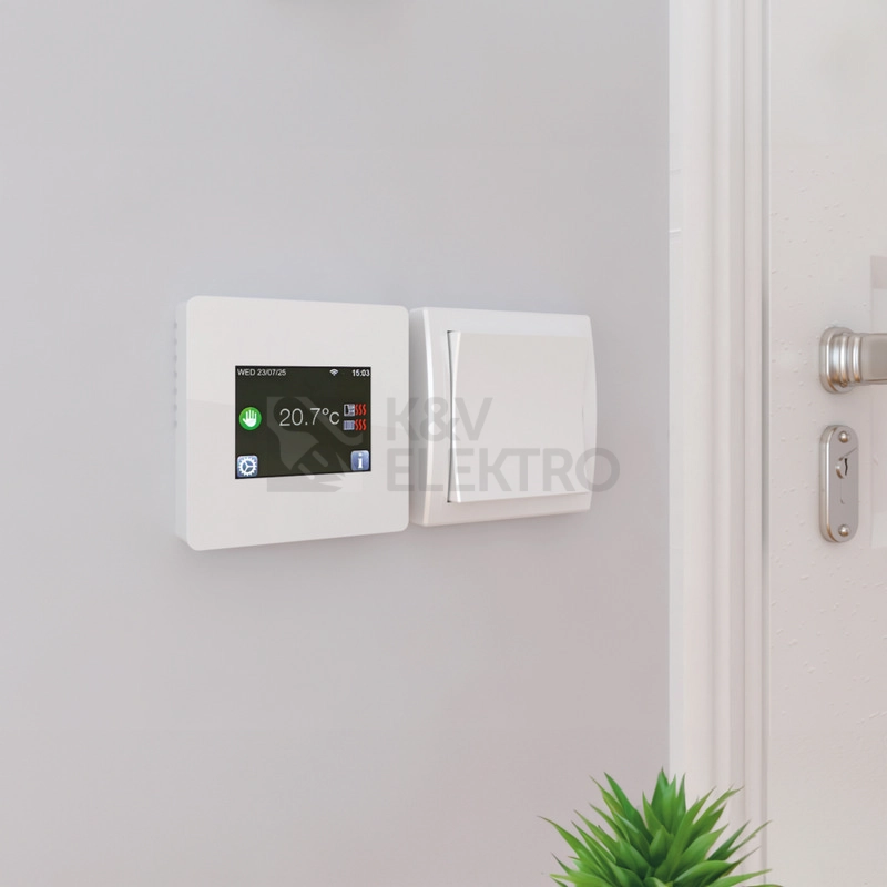Obrázek produktu Termostat podlahový dotykový Fenix TFT WiFi RF-modul 4200145 bílý 1