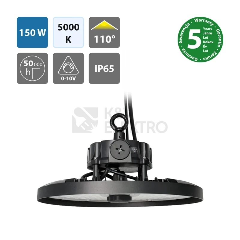 Obrázek produktu Průmyslové svítidlo McLED LEDtec G3 150W IP65 5000K 110° ML-611.341.63.2-850.110 6