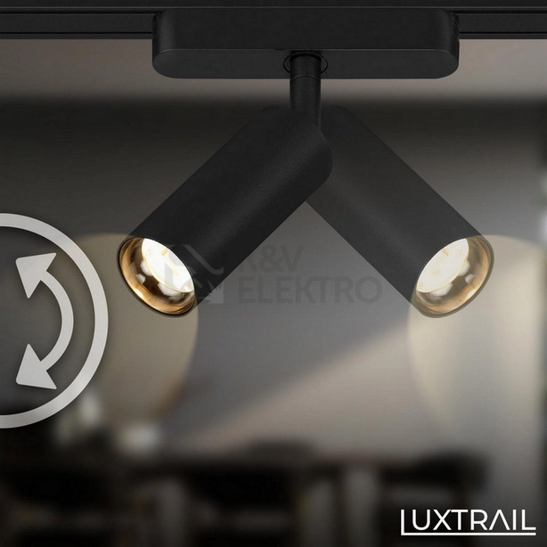 Obrázek produktu Lištové LED svítidlo BRILONER Luxtrail 48V spot 5W nastavitelné černá 8031015 3