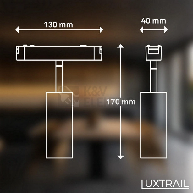 Obrázek produktu Lištové LED svítidlo BRILONER Luxtrail 48V spot 5W nastavitelné bílé 8031016 7