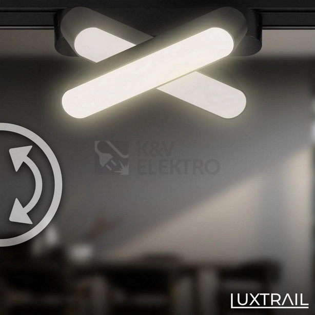 Obrázek produktu Lištové LED svítidlo BRILONER Luxtrail 48V Tracklight 5,5W nastavitelné černá 8030015 5