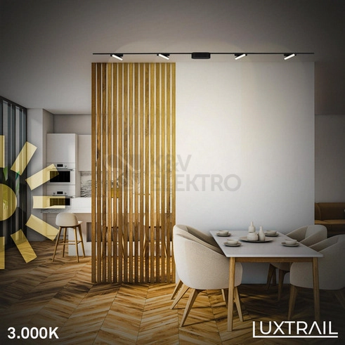 Obrázek produktu Lištové LED svítidlo BRILONER Luxtrail 48V Tracklight 5,5W nastavitelné černá 8030015 6