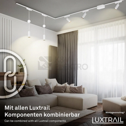 Obrázek produktu Lištové LED svítidlo BRILONER Luxtrail 48V Tracklight 5,5W nastavitelné bílé 8030016 1