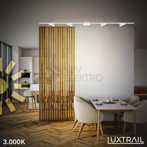 Obrázek produktu Lištové LED svítidlo BRILONER Luxtrail 48V Tracklight 5,5W nastavitelné bílé 8030016 4