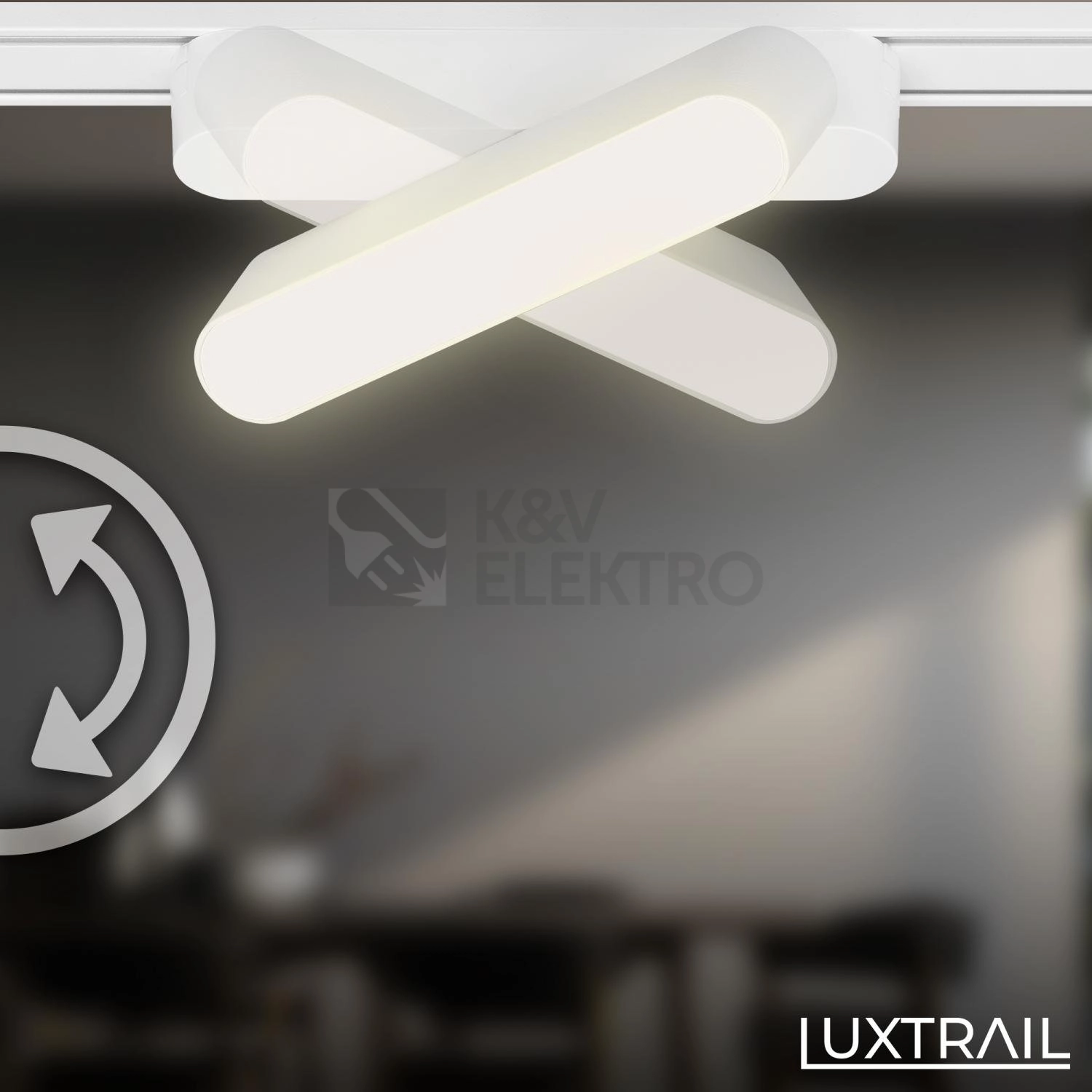 Obrázek produktu Lištové LED svítidlo BRILONER Luxtrail 48V Tracklight 5,5W nastavitelné bílé 8030016 5