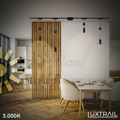 Obrázek produktu Lištové LED svítidlo BRILONER Luxtrail 48V závěsné svítidlo nastavitelná výška černá 8032015 1