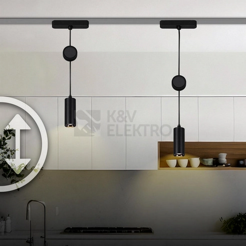 Obrázek produktu Lištové LED svítidlo BRILONER Luxtrail 48V závěsné svítidlo nastavitelná výška černá 8032015 4